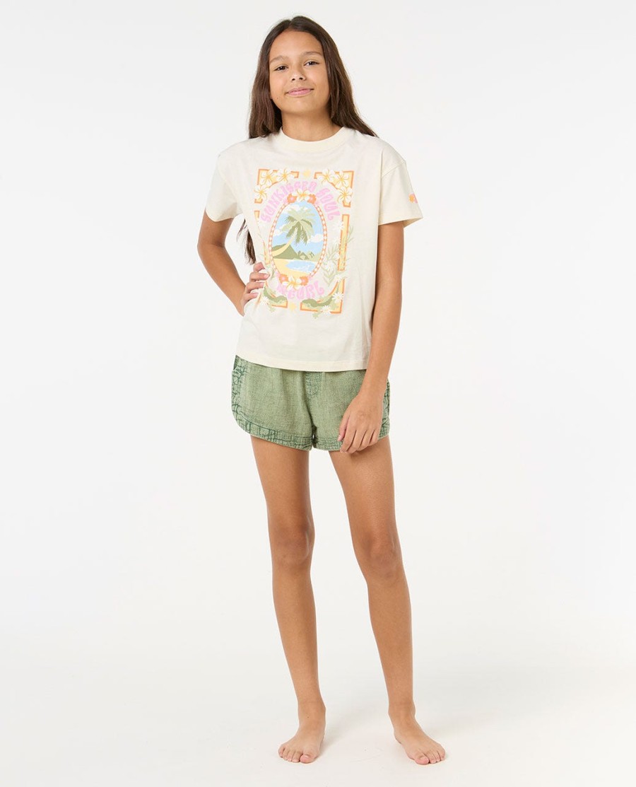 island bliss art tee-menina 8-14 anos