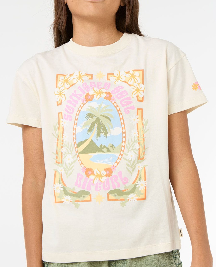 island bliss art tee-menina 8-14 anos