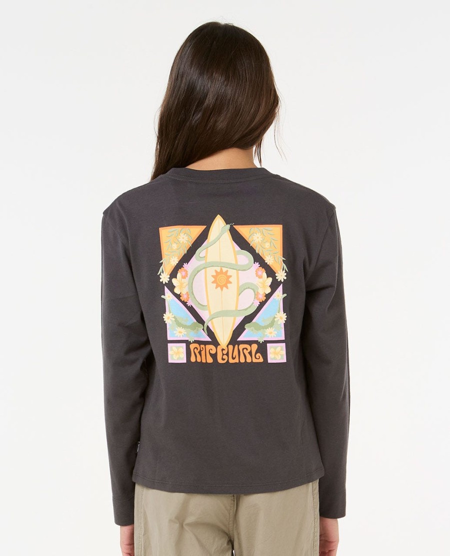 island bliss camiseta manga longa-menina 8-14 anos