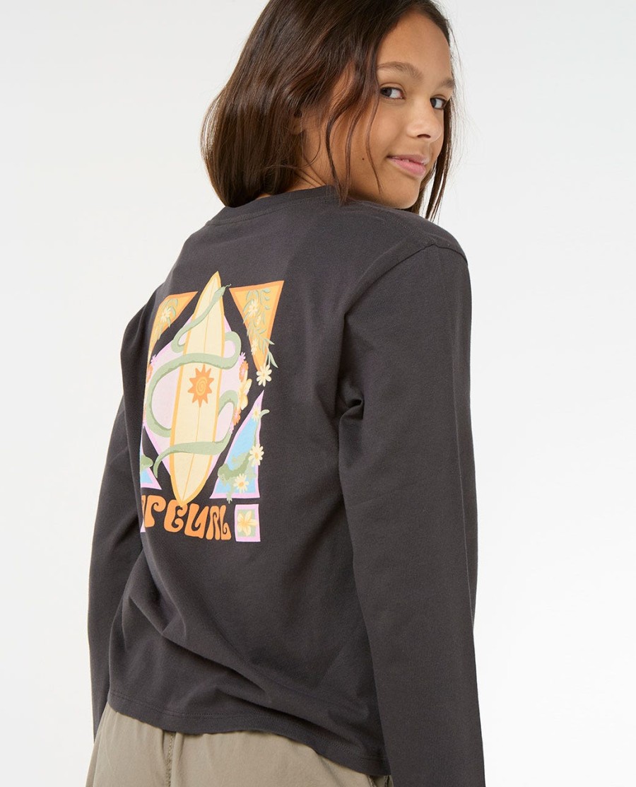 island bliss camiseta manga longa-menina 8-14 anos