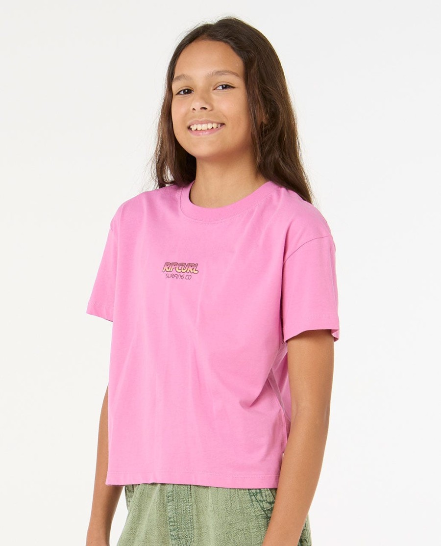 sun amp sea crop tee-menina 8-14 anos