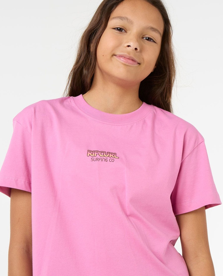 sun amp sea crop tee-menina 8-14 anos