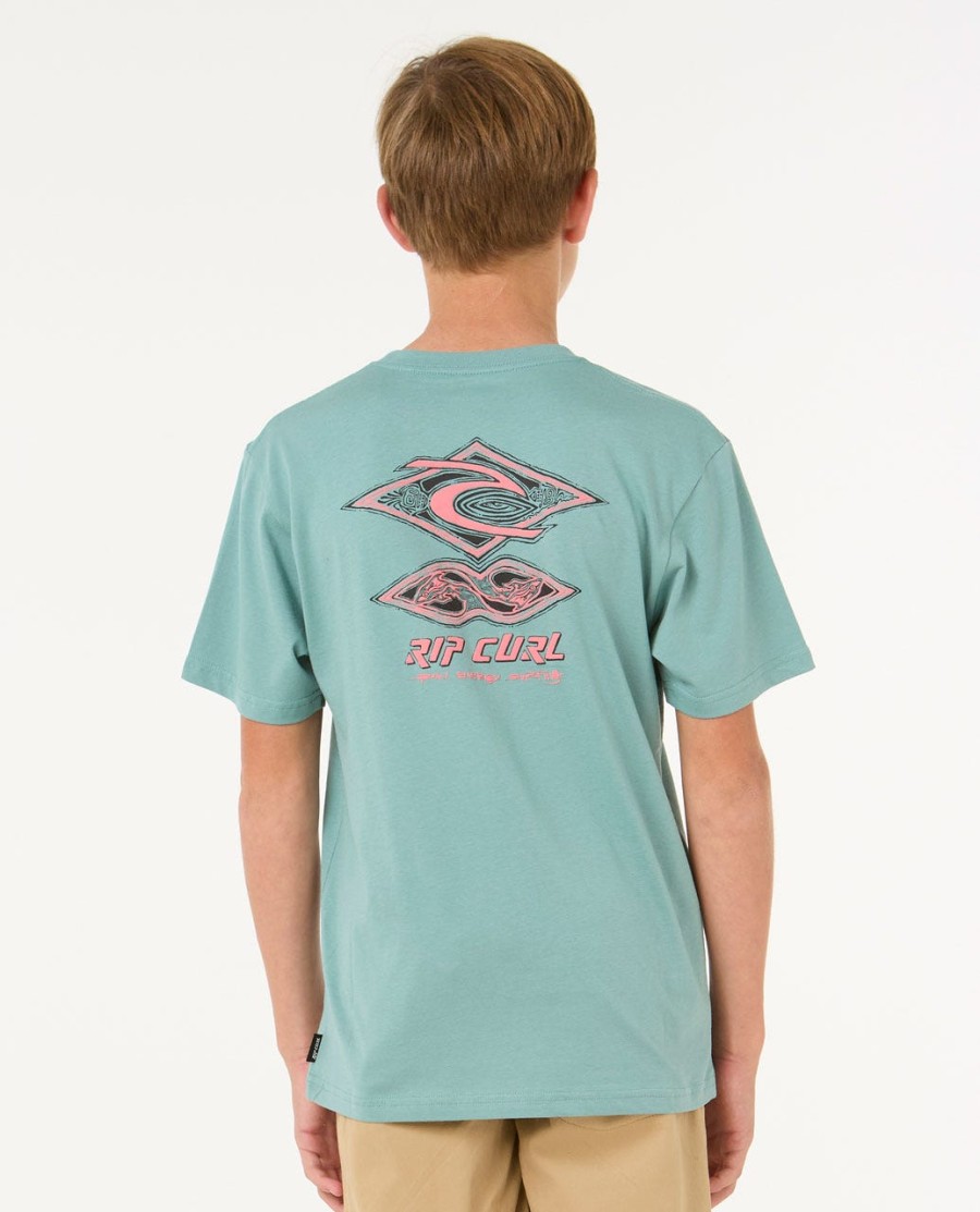 raw energy dolphin tee-rapazes 8-16 anos