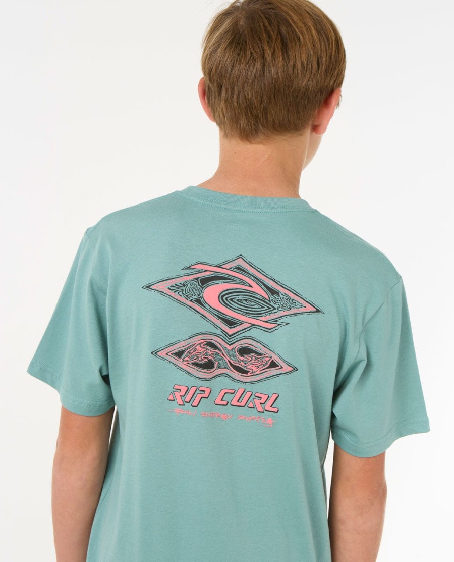 raw energy dolphin tee-rapazes 8-16 anos