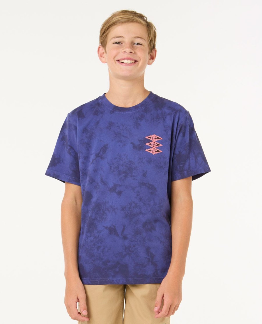 raw energy tie dye tee - boys 8-16 anos